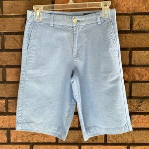 Vineyard Vines Boys Size 14 Blue Cotton Shorts | Front & Back Pockets
